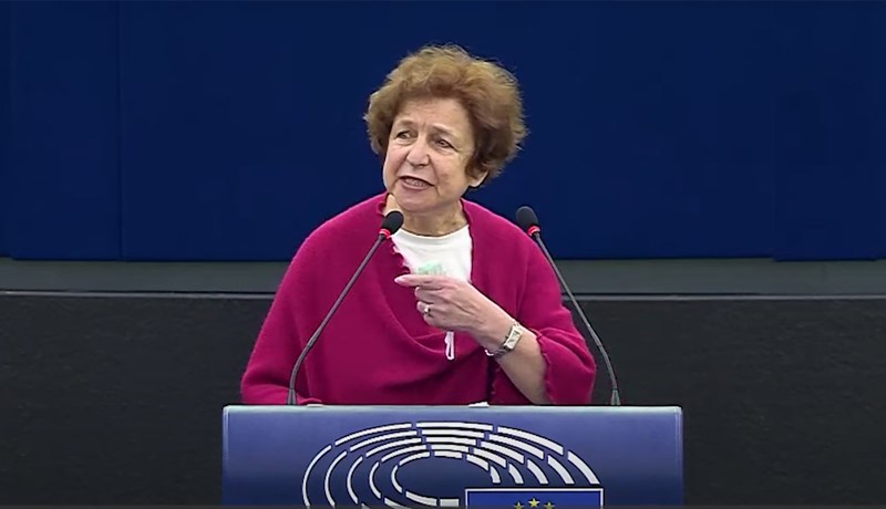 Þingmaður Lettlands á Evrópuþinginu rekinn með valdi úr ræðustól í umræðum um Úkraínu