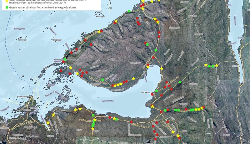 Algjört sambandsleysi á fjölmörgum stöðum og ekki hægt að kalla eftir neyðaraðstoð