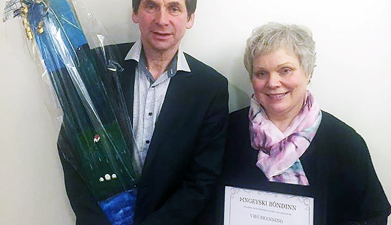 Hjónin á Halldórsstöðum 2 hlutu viðurkenningu