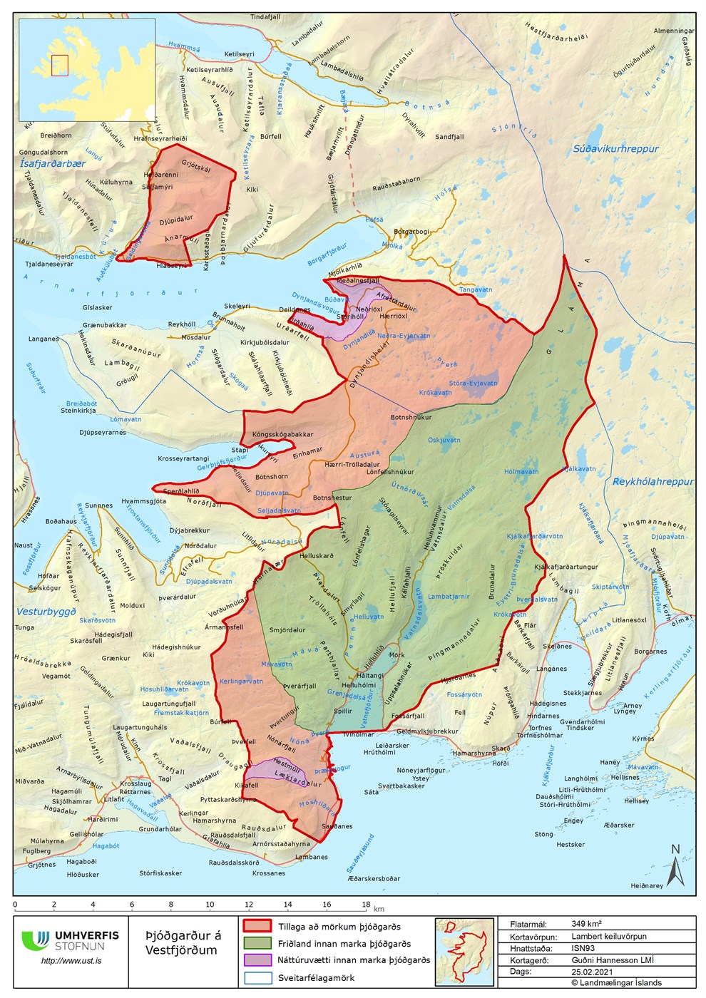 Kynna áform um stofnun þjóðgarðs  á sunnanverðum Vestfjörðum