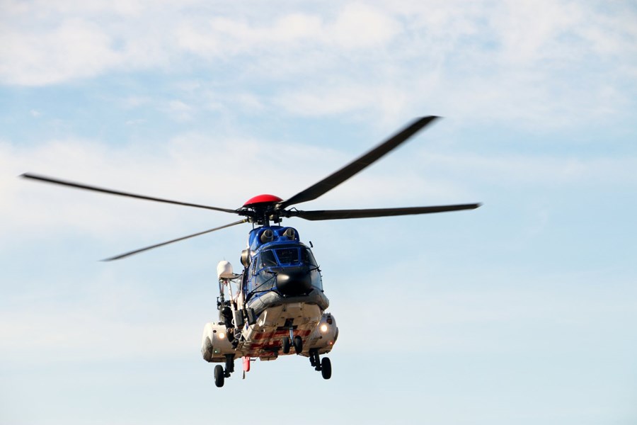 Áhöfn þyrlu Landhelgisgæslunnar smalaði 20 hrossum af Hrunamannaafrétti í janúar 2017 að beiðni Matvælastofnunar.