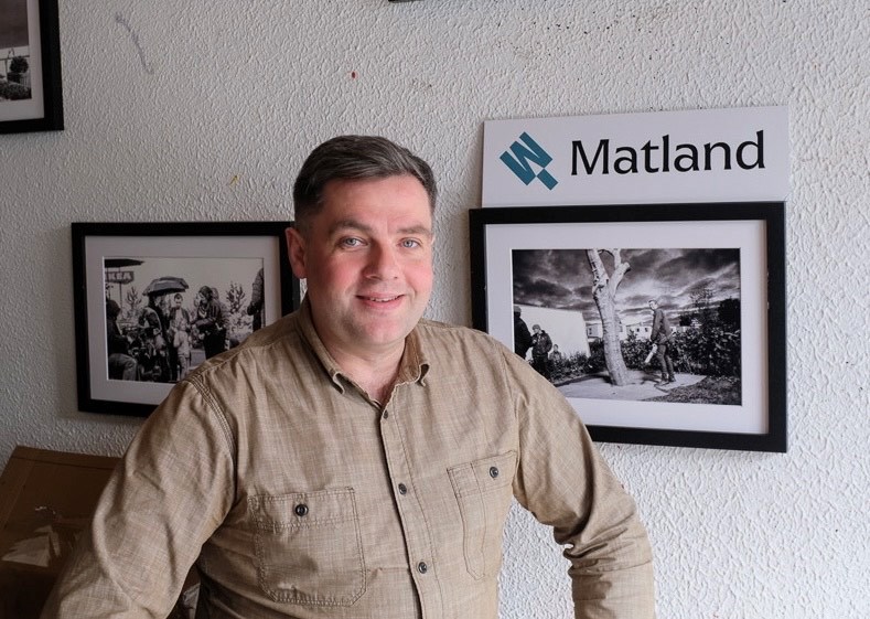 Tjörvi Bjarnason á nýjum vettvangi Matlands. 