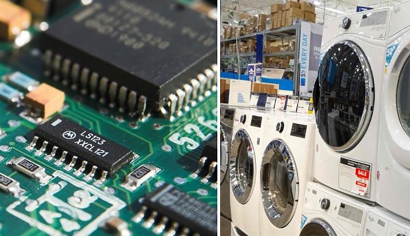 Bílaframleiðendur kaupa þvottavélar í stórum stíl til að fá íhluti í nýja bíla