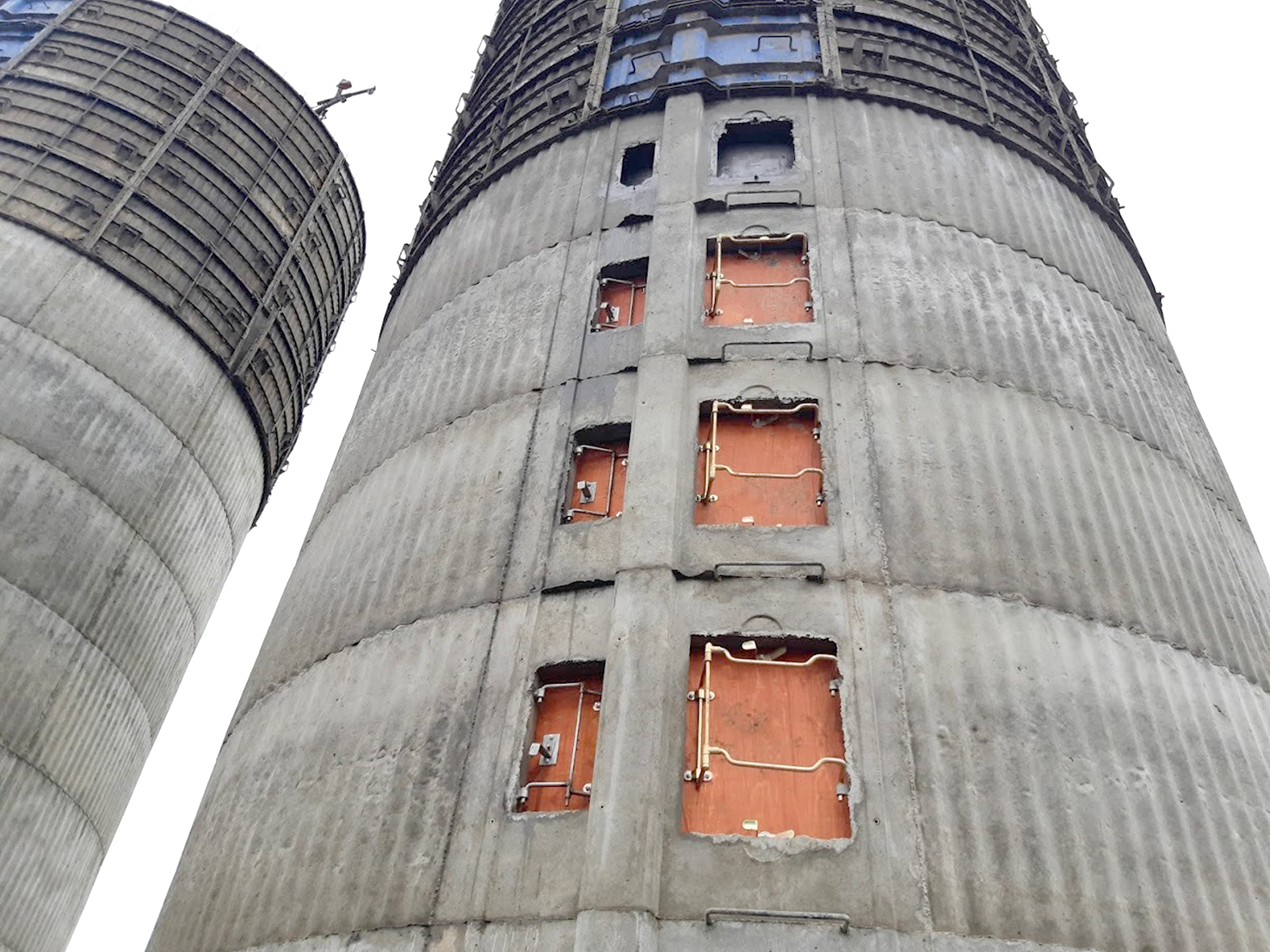 Geymsla heyfengs í turnum