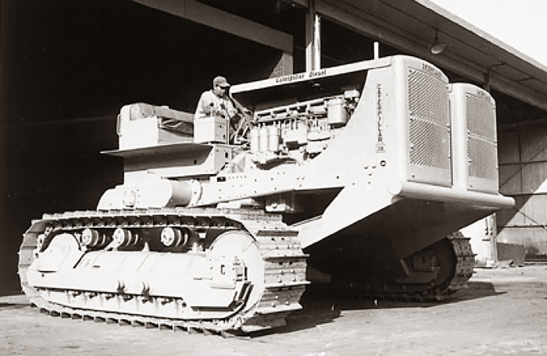 Síamstvíbura-jarðýtur