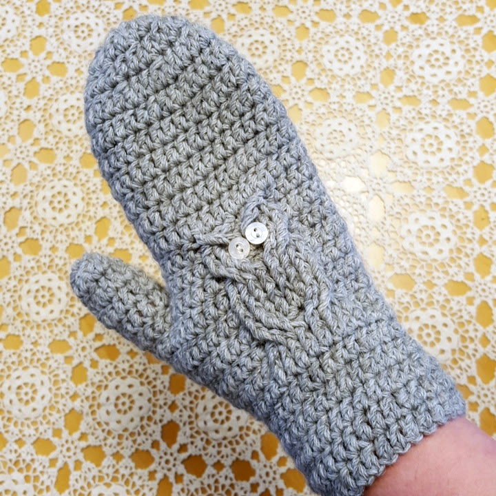 Heklaðir ugluvettlingar