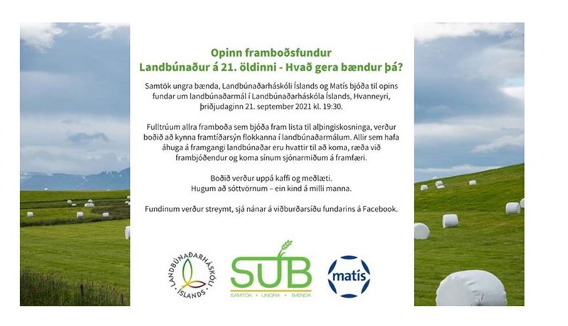 Framboðsfundur um landbúnaðarmál