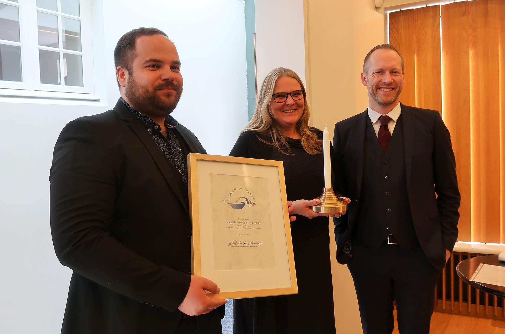 Elding Hvalaskoðun fékk Kuðunginn á Degi umhverfisins