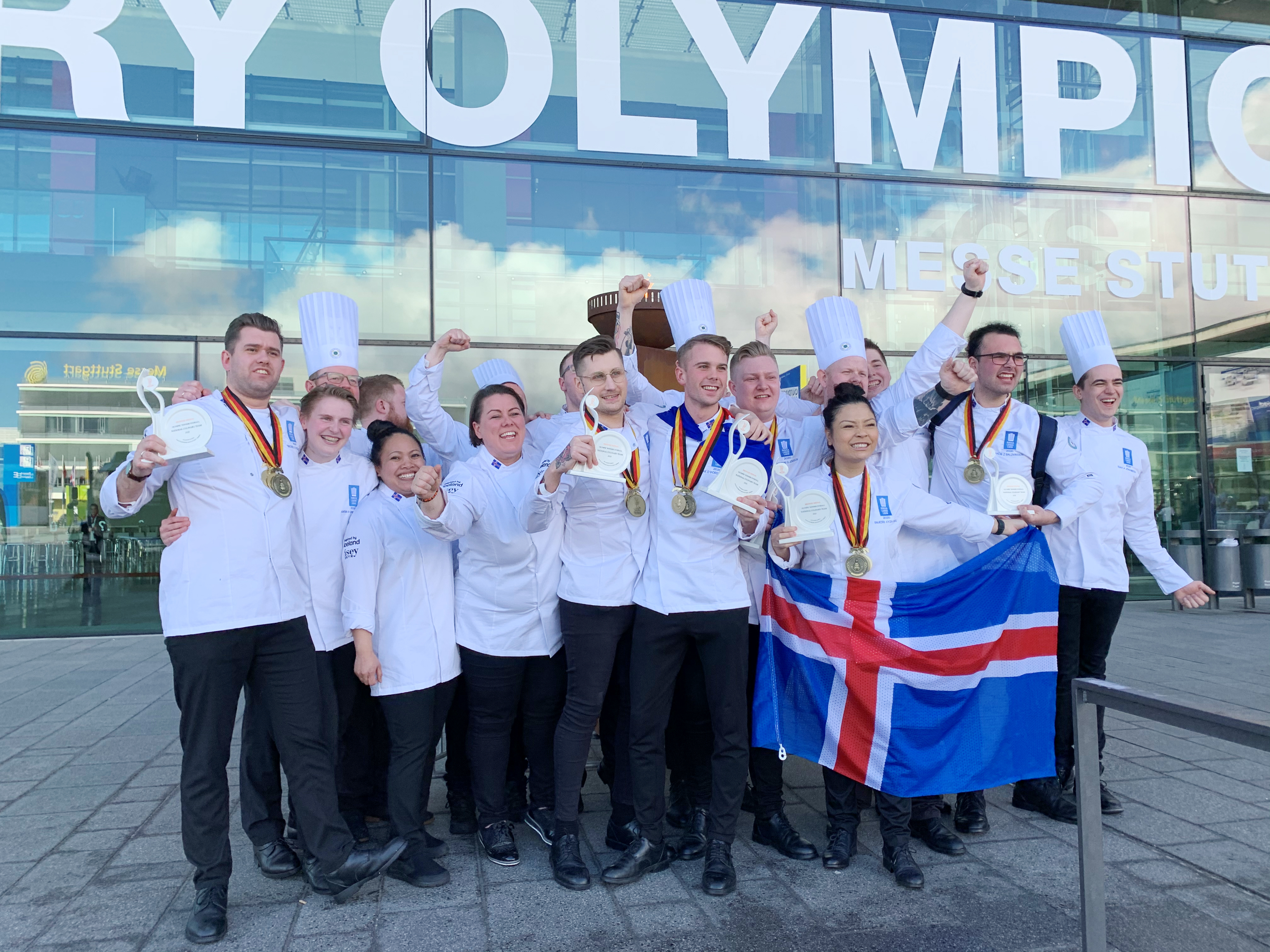 Íslenska kokkalandsliðið á verðlaunapall á Ólympíuleikunum