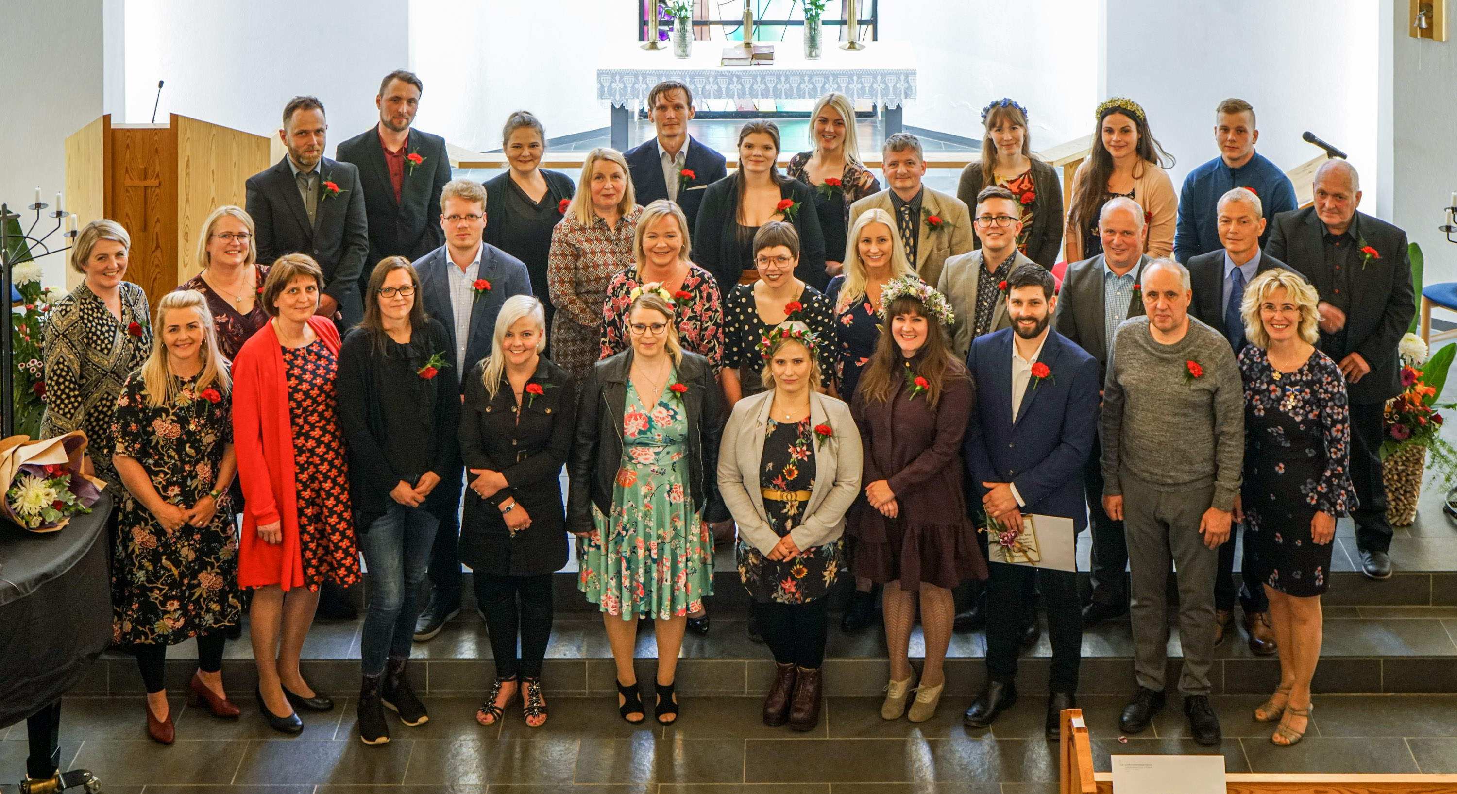 Tuttugu og átta garðyrkjunemar útskrifuðust af sex brautum