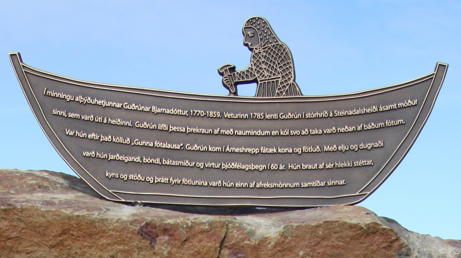 Minnisvarði um Gunnu fótalausu