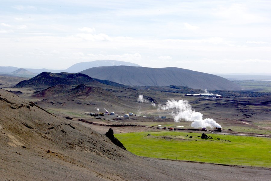 Jarðhiti við Mývatn.