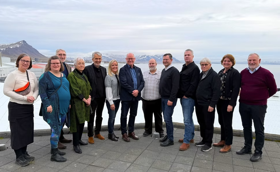 Fulltrúar stofnana og fyrirtækja sem undirrituðu viljayfirlýsingu um stofnun Þörungakjarna í Breið á Akranesi.